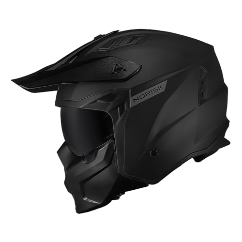 Capacete Norisk Darth II Monocolor Preto Fosco Tamanho:62
