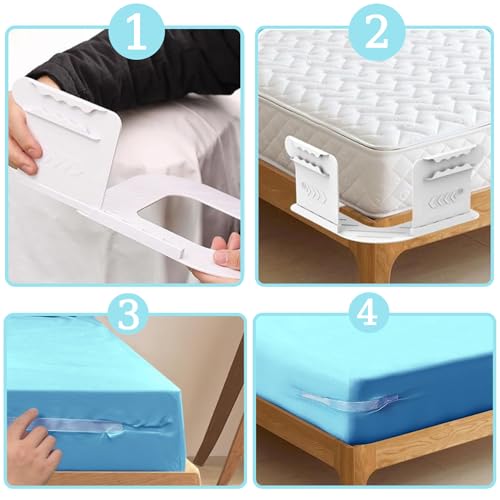 Support de drap de lit réglable avec pinces de verrouillage