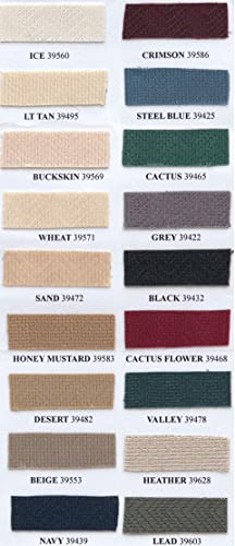 Do-It-Yourself Carpet And Area Rug Binding (22 Colors Available) - Quantity 1 = 5 Foot Section, Valley #TOP1
