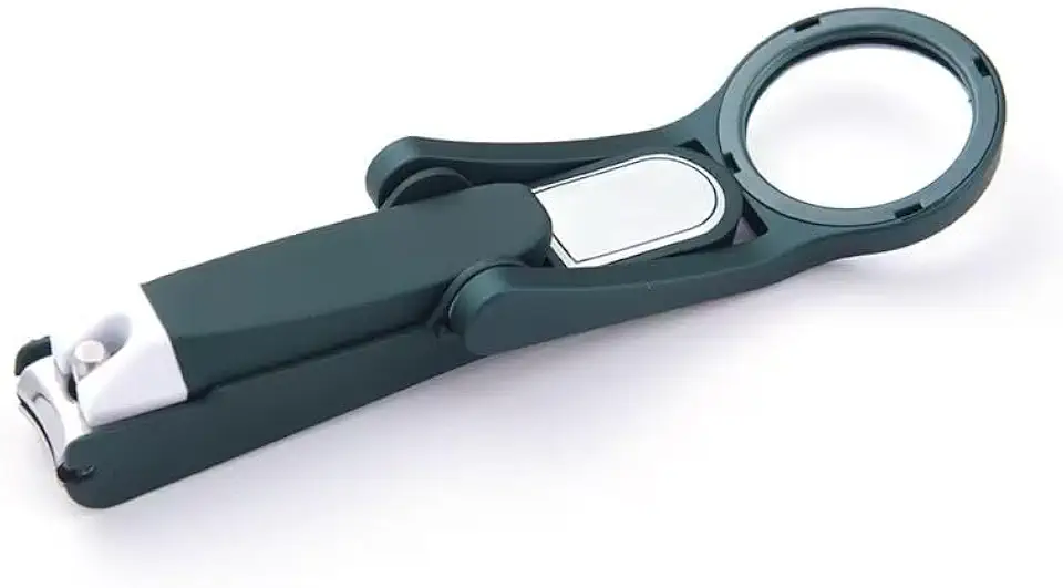 Cortador De Unhas Com Lupa Idosos crianças De Aço Inoxidável