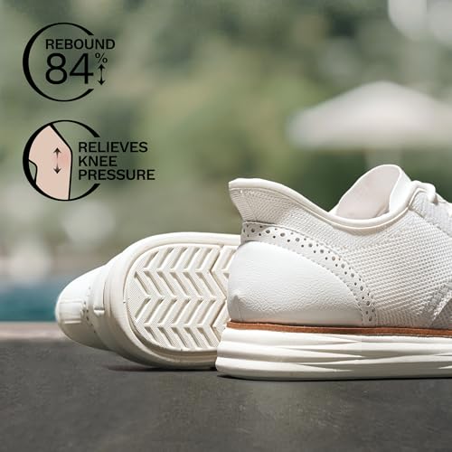 Bruno Marc Men's Oxfords - Classic Comfort,Size 10.5,White-Hands Free,BMUMOX2415