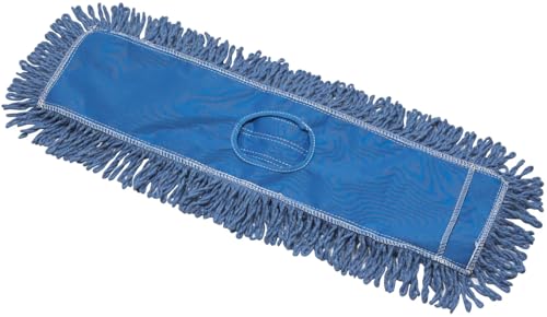 Image of Winco 24 inch Blue Commercial Dust Mop Refill