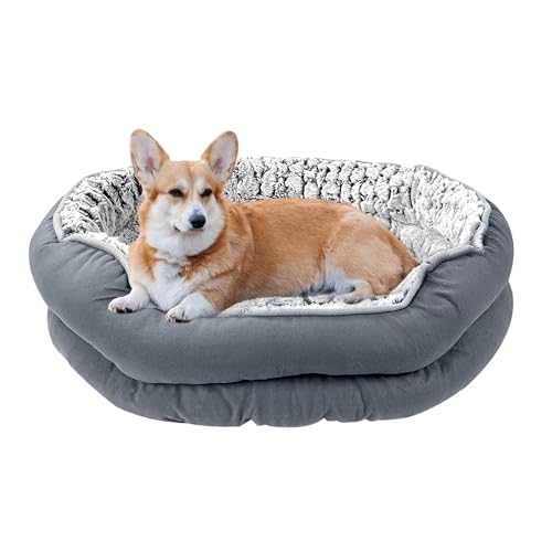 Crystals Pet Dog Bed, Fluffy Calming Cat Bed, Machine Washable, Soft Plush Anti-Anxiety, Small, Medium, Large Sizes (Medium) - Image 3