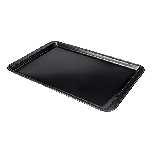 Metaltex Dolceforno - Bandeja Para Horno, Acero, Negro, 41 Cm