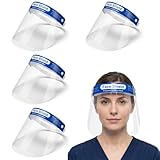 YUVKIN 4 Stück Gesichtsschutz-Schirm Face Shield Augenschutz Spuckschutz Schutzschild...