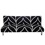 Beacon Pet Stretch Sofa Slipcover Armless Futon Cover Printed Fitted Furniture Protector Elastic Pol