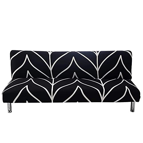 Beacon Pet Stretch Sofa Slipcover Armless Futon Cover Printed Fitted Furniture Protector Elastic Polyester Spandex Washable Armless Sofa Cover Folding Couch Shield Sofa Cover #TOP2