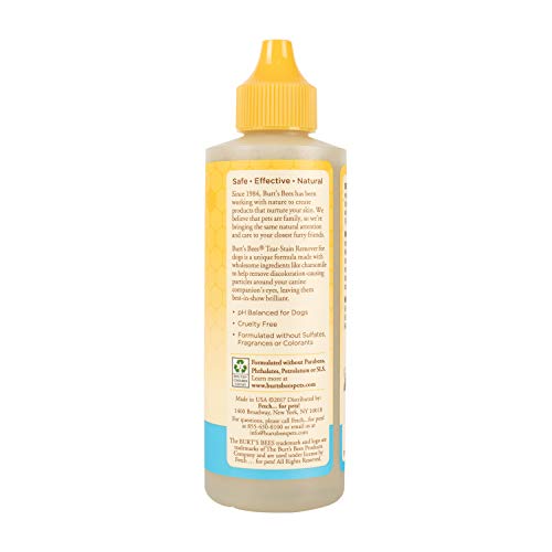 Burt's Bees for Pets Tear Stain Remover for Dogs with Chamomile | Puppy & Dog Tear Stain Remover | Cruelty Free, Sulfate & Paraben Free, pH Balanced for Dogs - Made in USA, 4 Ounces - Thumbnail 3