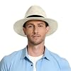Panama Hat Sun Hats for Men Women Wide Brim Fedora Straw Beach Hat UV UPF 80+