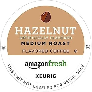 AmazonFresh 80 Ct. K-Cups, Hazelnut Flavored Medium Roast, Keurig K-Cup Brewer Compatible