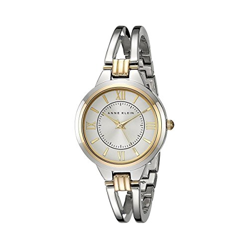 Anne Klein Women's AK/1441SVTT Two-Tone Open Bangle Watch by Anne Klein - Used condition - US$30.29