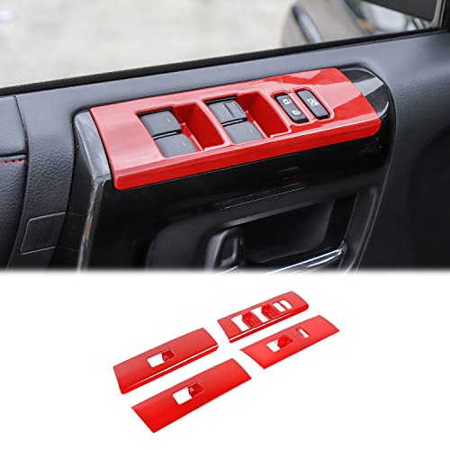 Interrupteur de lève-vitre Toyota 4runner cache décoratif pour masquer les rayures rouge