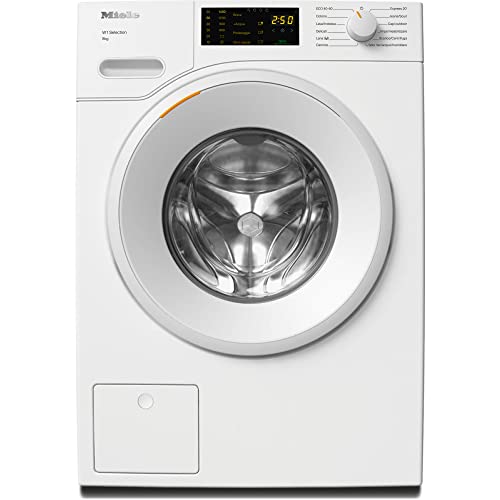 Miele WSD 023 WCS, Lavatrice W1 a Carica Frontale 8 kg, Cestello a Nido d'Ape, Funzione Pre-Stiratura e CapDosing, Classe di Efficienza Energetica A, Bianco Loto