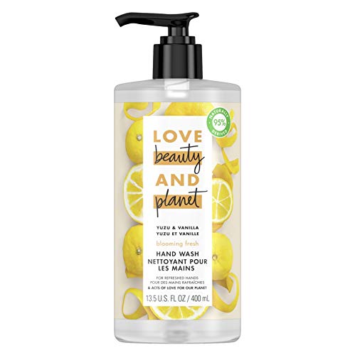 Love Beauty And Planet Store Yuzu And Vanilla Liquid And Tea Tree And Vetiver Hand Wash 13.5 Oz (4 Pack) 2 Of Each Flavor #TOP2