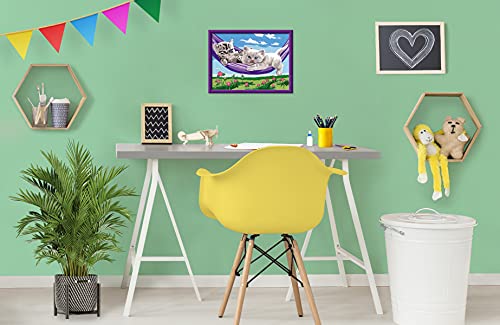 Ravensburger – Numéro d’Art Moyen Format – Chatons dans Le hamac – Loisir créatif – Kit de Peinture par numéros – Activité détente et créative – Dès – 28679 – Version française - vue 8
