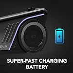 Sena 60S Motorcycle Communication Headset with Wave, Mesh, and Bluetooth Intercom, 2nd Generation Sound by Harman Kardon - Image 3