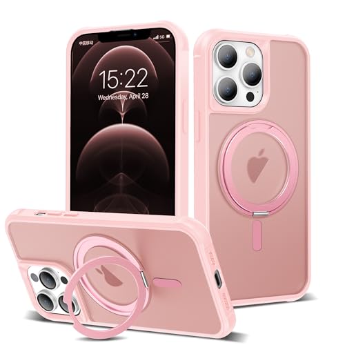 Image of Compatible with iPhone 12 /13 Pro Max Case with Stand 6.7 inch,Pink