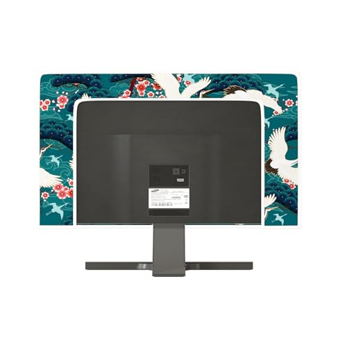 Image of Red-Crowned Crane Waterproof Screen TV Cover 40, 41, 42,43 Inch Japanese Style Chinese Style Television Screen Cover Landscape Painting Anti-Static Dustproof Protective for LED LCD OLED TVs