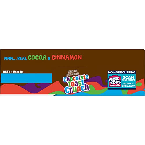 Cinnamon Toast Crunch Breakfast Cereal, Crispy Chocolate Cinnamon Cereal, 19.5 Oz. Family Size Cereal Box #TOP7