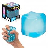 Nice Stress Cube, Squishy Fidget Toy Cubes, Slow Rising Squeeze Cube Balls, Non-Sticky Desk Toy for Relaxation & Focus for Adults, Blue