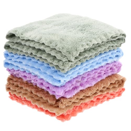 Toddmomy 10 Piezas Toalla de baño de Lana de Coral Toallas de Infantil de Toallas de baño para bebés paño de Lavado bebé toallita recién Nacida Toalla para el bebé