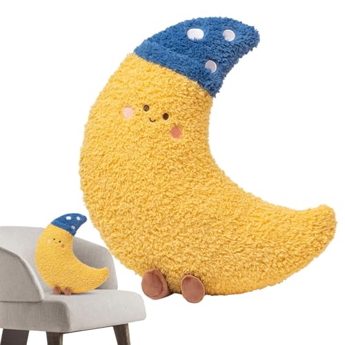 Almohada de media luna, almohada de media luna, almohada ergonómica de felpa con funda lavable para cuello lumbar, soporte de rodilla, bebé, embarazo, cama, mujer, viajes, decoración, caricatura