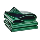 Abdeckplane Gewebeplane 260 x 290 cm Wasserdicht, Reißfest, mit Ösen Premium Abdeckplane Reißfest& Uv-Beständig für Gartenmöbel Pool Holz Auto Boot, Grün