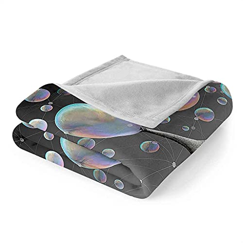 Couverture polaire éléphant en flanelle microfibres 150x200cm pour lit et canapé