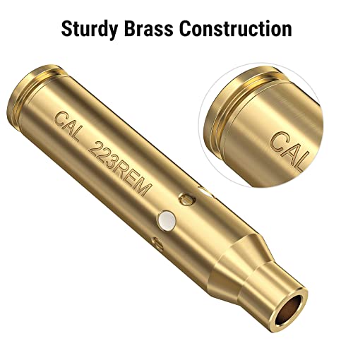 Ezshoot Laser Bore Sight For .223 Rem 5.56Mm Nato Red Dot Boresighter With 12 Batteries (4 Sets) #TOP3