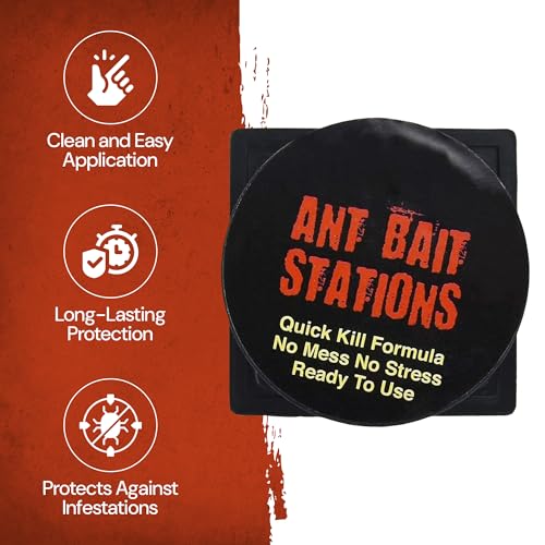 3 Pack Ant Killer Bait Station Trap Home Defence Destroys Nest & Colonies Indoor Outdoor Insect Pesticide Protection