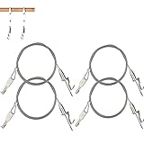 ❤Materiales de Alta Calidad:El colgante está hecho de cables de acero inoxidable de primera calidad, ganchos de aleación de hierro niquelados, duraderos y duraderos.
