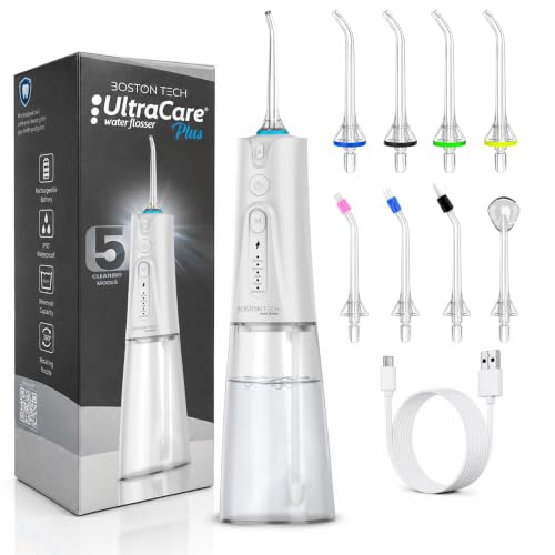 Irrigador Dental Portátil Aquapik UltraCare Plus 8 Boquillas 5 Modos 300 ml