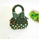 10 Piezas Lindo Bolso de Mano Bronceado con Lunares, Caja de Regalo para Dulces, Caja de Regalo para Baby Shower, Boda, Caja de Regalo, Embalaje de Papel de Chocolate, Suministros de Envoltura