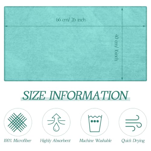 Image of Shimeyao 40 Pack 16 x 29 Inch Bleach Salon Towels Bulk, Lake Blue