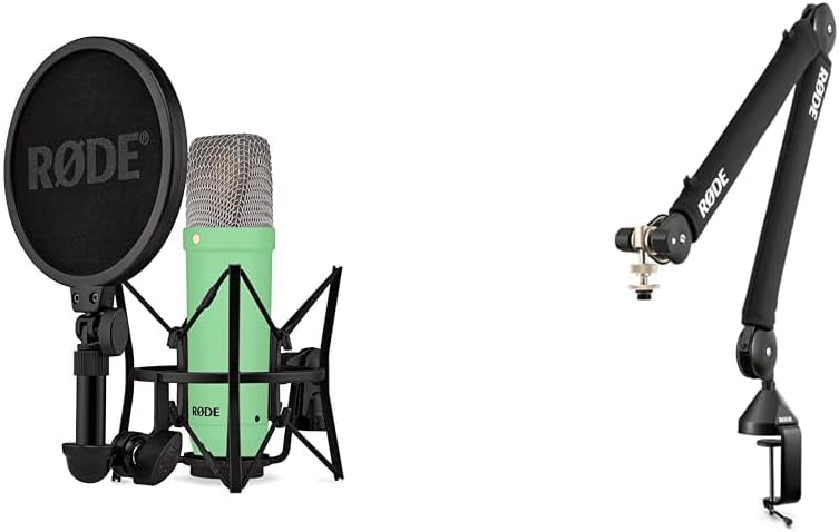 RØDE NT1 Signature Large-Diaphragm Condenser Microphone Bundle with PSA1+ Professional Studio Arm and Accessories
