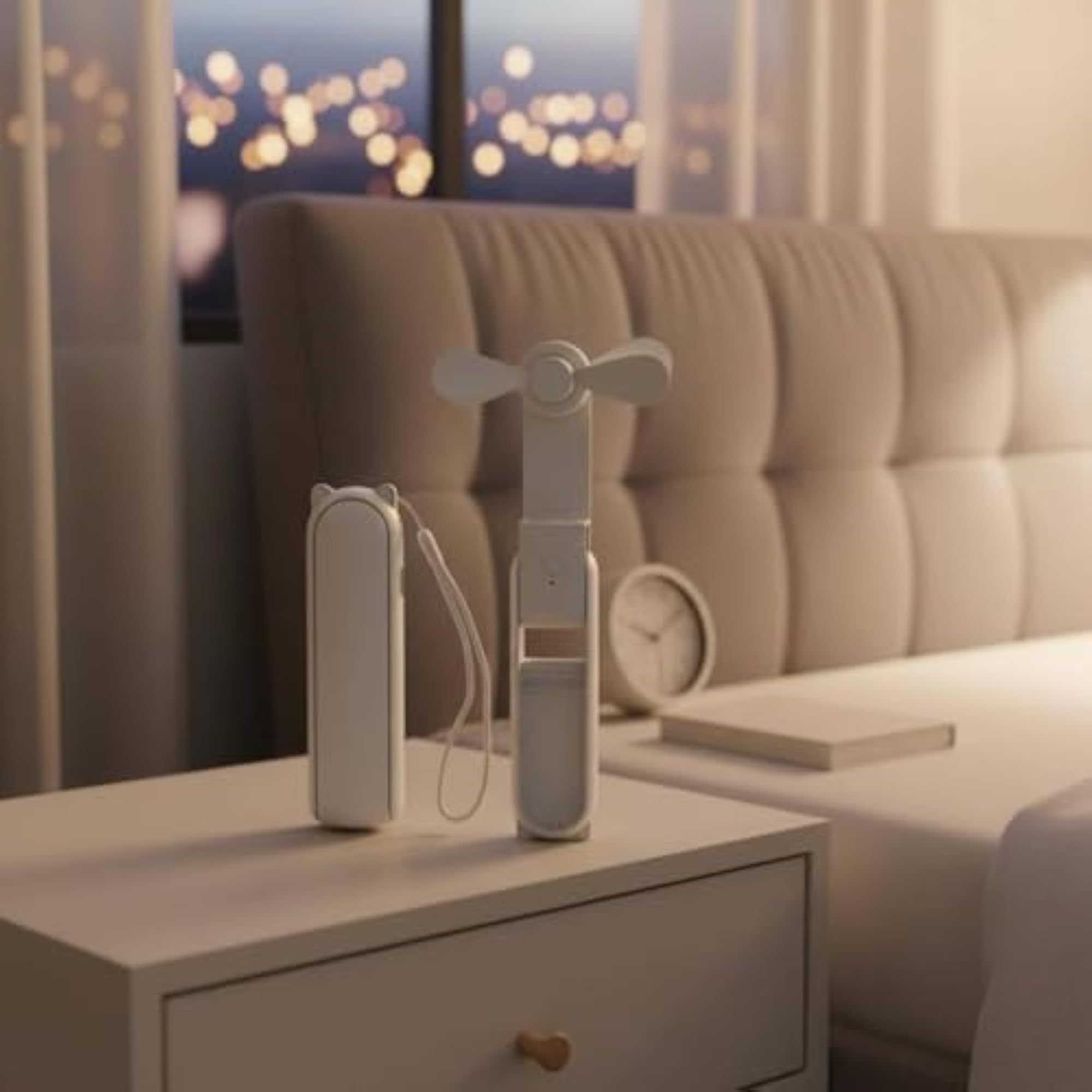 Type-C Charging USB Rechargeable Mini Fan, 3-Speed Foldable