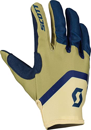 Scott 350 Track Evo MX Motocross/DH Fahrrad Handschuhe beige/blau 2023: Größe: M (9)
