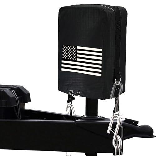 RV Electric Tongue Jack Cover, 600D Oxford Fabric Waterproof Protective, Travel Trailer Accessories for Outside Protection, Universal Trailer Jack Protective Cover for Outside RV Parts RV Accessories. - Thumbnail 2