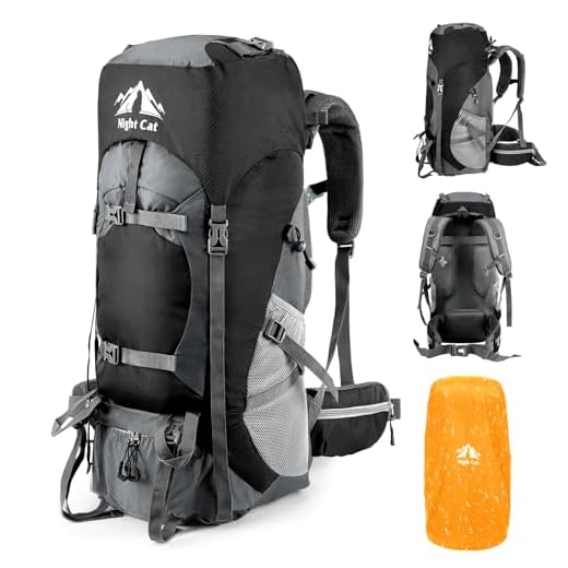 Night Cat 70L Hiking Backpack for Outdoor Adventures