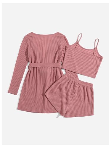 Women's Lounge Set 3 Piece Pajama Set