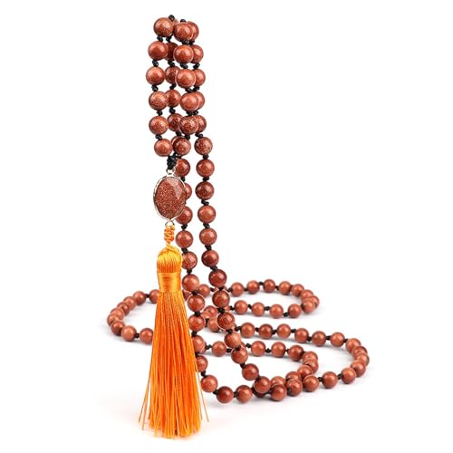 Collier à Pampilles en Pierre Marron pour Sublimer Votre Style Bohème