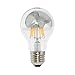 Produktbild LED Filament Kopfspiegel Silber Birnenform A60 8W = 60W E27 extra warmweiß 2200K Retro Nostalgie