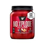 BSN N.O.-XPLODE Pre Workout Supplement with Creatine, Beta-Alanine, and Energy, Flavor: Fruit Punch, 60 Servings