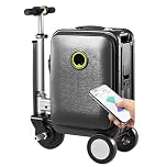 Electric Rideable Suitcase Scooter, Lightweight and Waterproof Travel Luggage with Digital Lock and Telescopic Handle for Adults