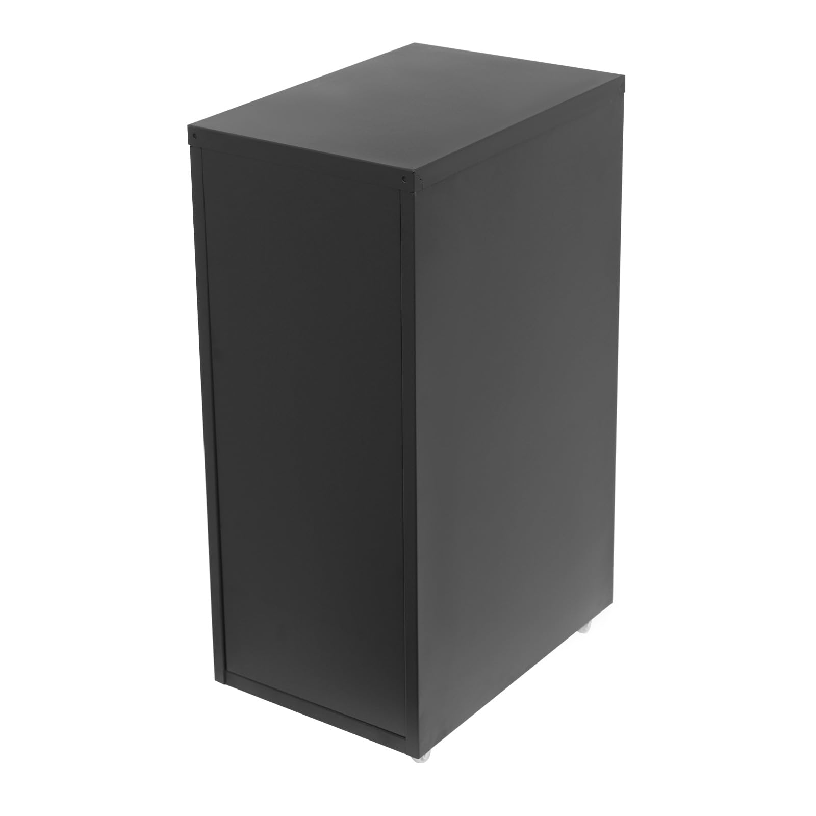 Armoire de rangement verticale mobile à 6 niveaux pour bureau à domicile, 28 x 41 x 69 cm, anti-basculement, en métal, avec tiroirs, verrouillable, pour dossiers, documents (noir)