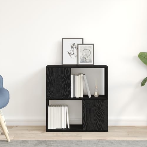Librería baja roble negro de diseño elegante y funcional 5