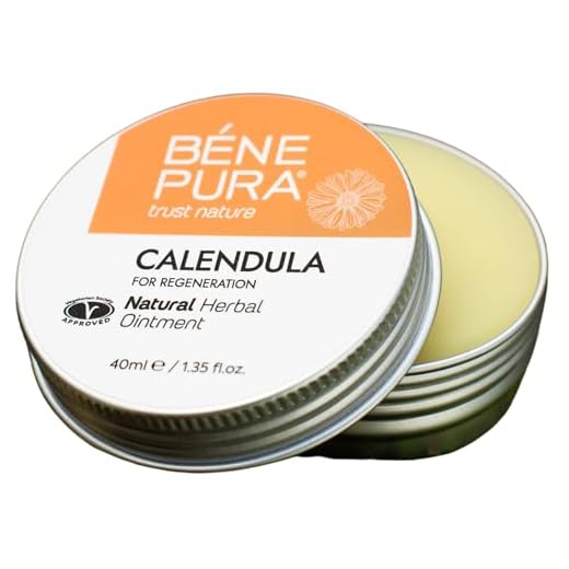 Pomada Natural de Caléndula 40 ml – Extracto de Aceite Frío – 100% Natural – Cicatriza Heridas, Moretones, Guemaduras – Concentrado puro Natural – Hecho a mano en EU