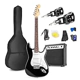 Max GigKit E Gitarre Set, E Guitar, Elektrogitarre mit Verstärker 40 Watt, Tasche, Ständer,...