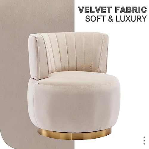Sillón Barrel Plegable Beige miniatura 4