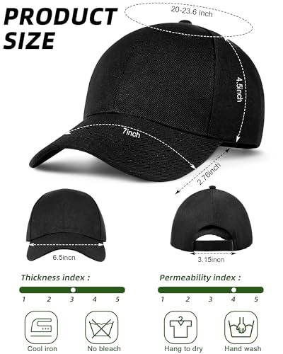 Image of Foaincore 36 Pack Blank Baseball Cap Bulk Adjustable Back Strap Sublimation Hats Plain Unisex Trucker Hat for Men Women